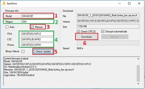 Samfirm tool