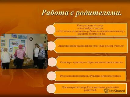 Работа с родителями в начальной школе