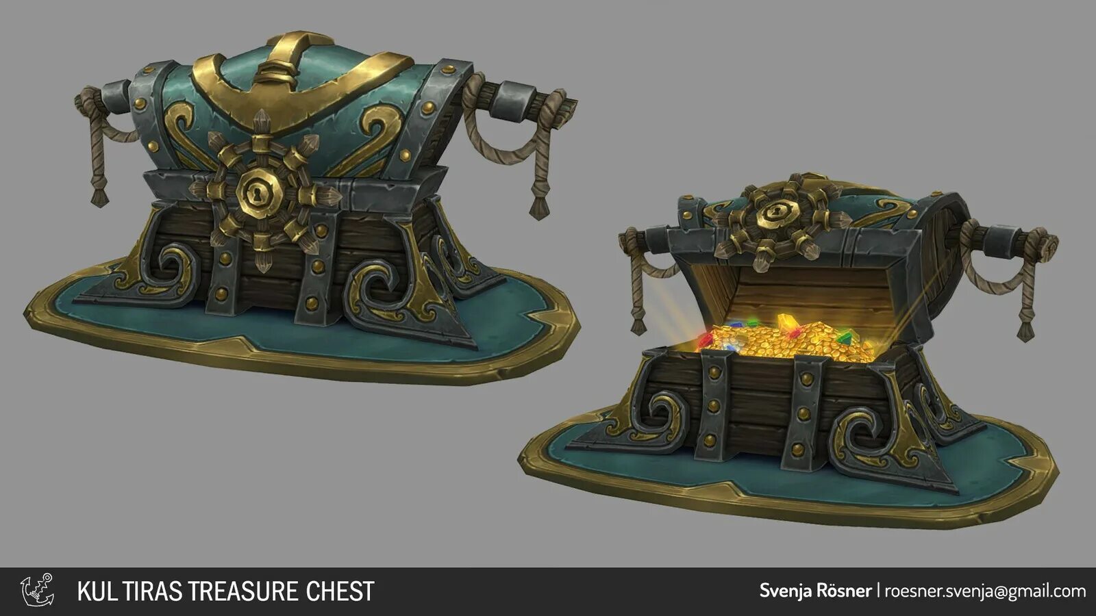 Item 000. Kul tiras Concept Art. Сундук алхимика. Сундук алхимика арт. World of Warcraft Treasure Chest.