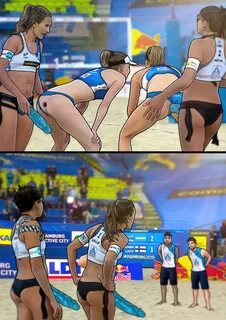 Slideshow rule 34 volleyball.