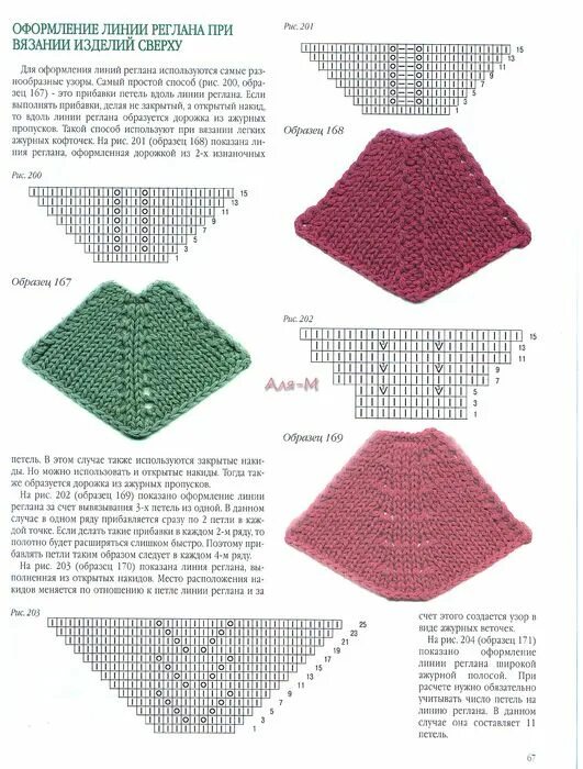 Пример 169. Схема вязания регланной линии спицами. Ажурная линия реглана спицами снизу. Вязание регланные линии спицами сверху. Ажурная линия реглана спицами снизу схема.