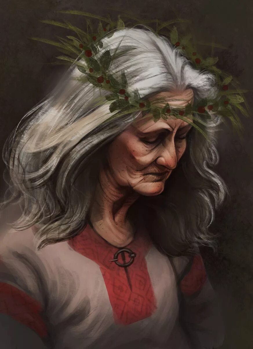 Старые бабки ведьмы. Баба Яга Ягиня. Пожилая женщина фэнтези.
