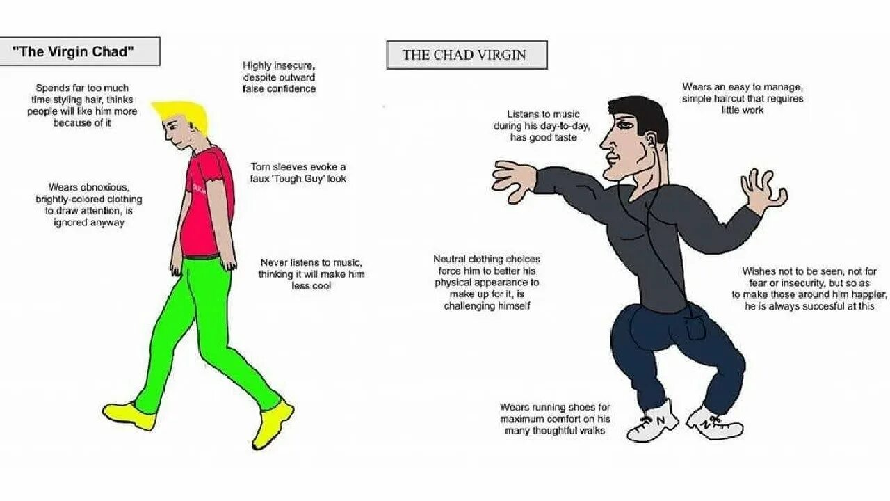 I tried i really tried but. Чад vs Вирджин. Virgin Chad Мем. Девственник и Чед. Чад против Вирджина.