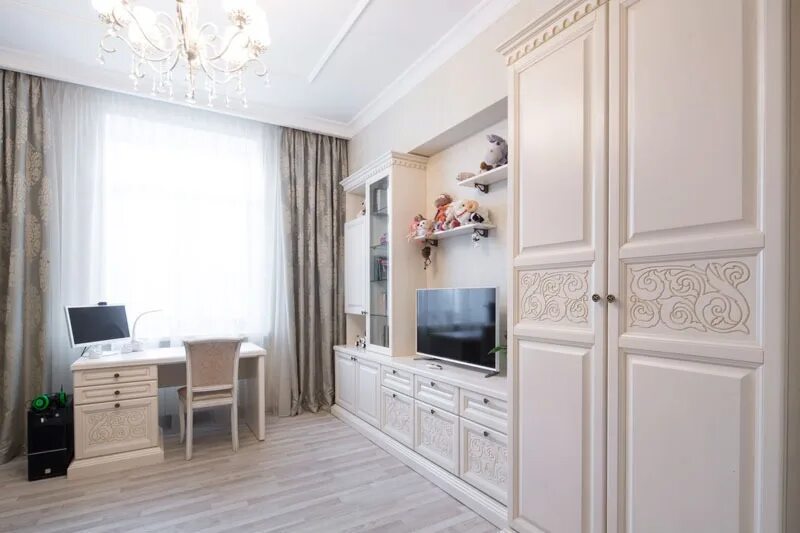 Молочная мебель в интерьере фото Warna "oak milky"