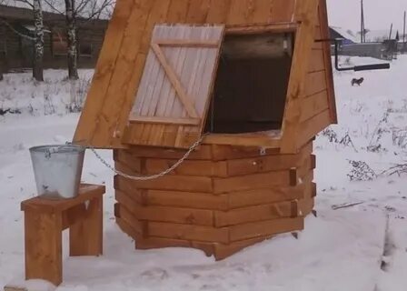 Зимний колодец своими руками