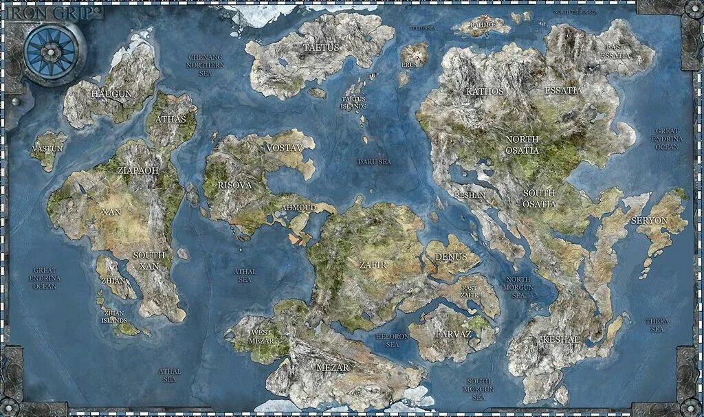 Open world map