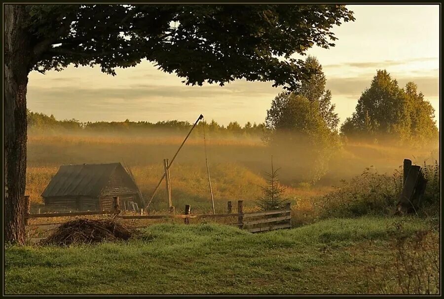 Однажды я в деревне был. Деревенский пейзаж. Утро в деревне. Лето в деревне. Осень в деревне.
