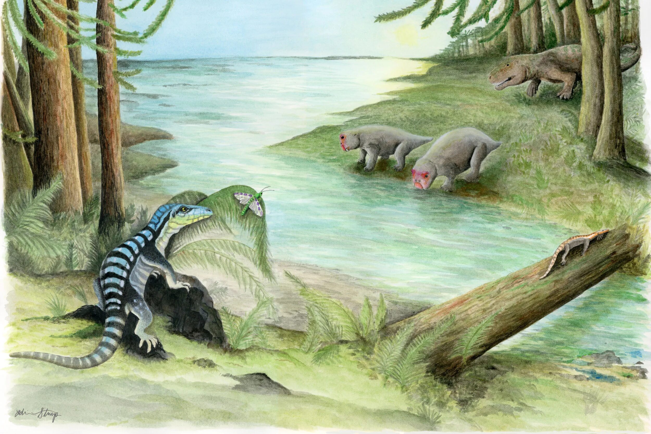 250 млн лет назад какой период. Архозавры мезозой. Динозавры Триасового периода. Архозавры Эра. Архозавры Триасового периода.