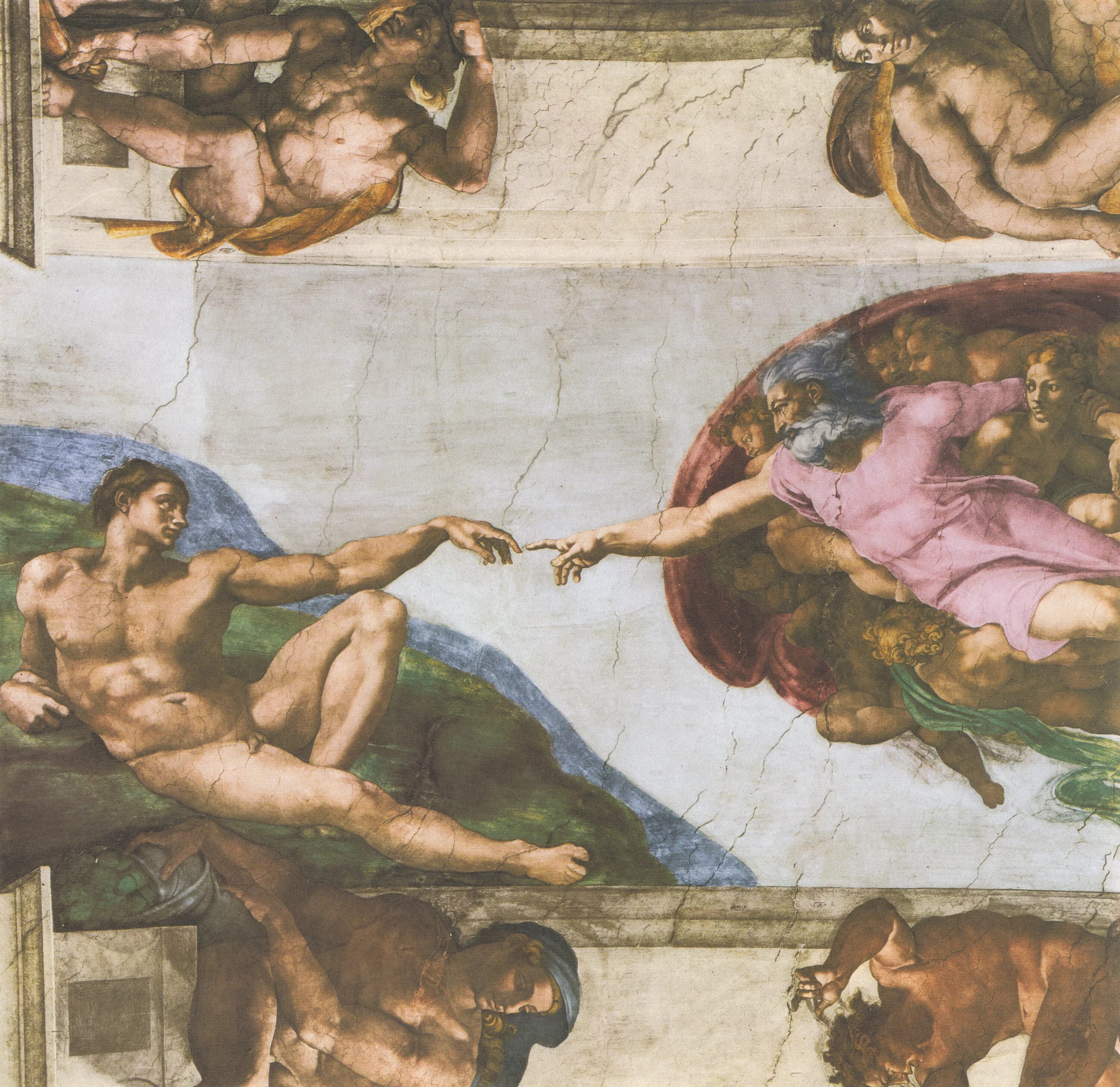 Какая картина считается проклятой. Микеланджело фрески Сикстинской капеллы. Микеланджело потолок Сикстинской капеллы ФРАГМЕНТЫ. Фреска на потолке Сикстинской капеллы.