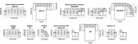 Как подобрать размер дивана