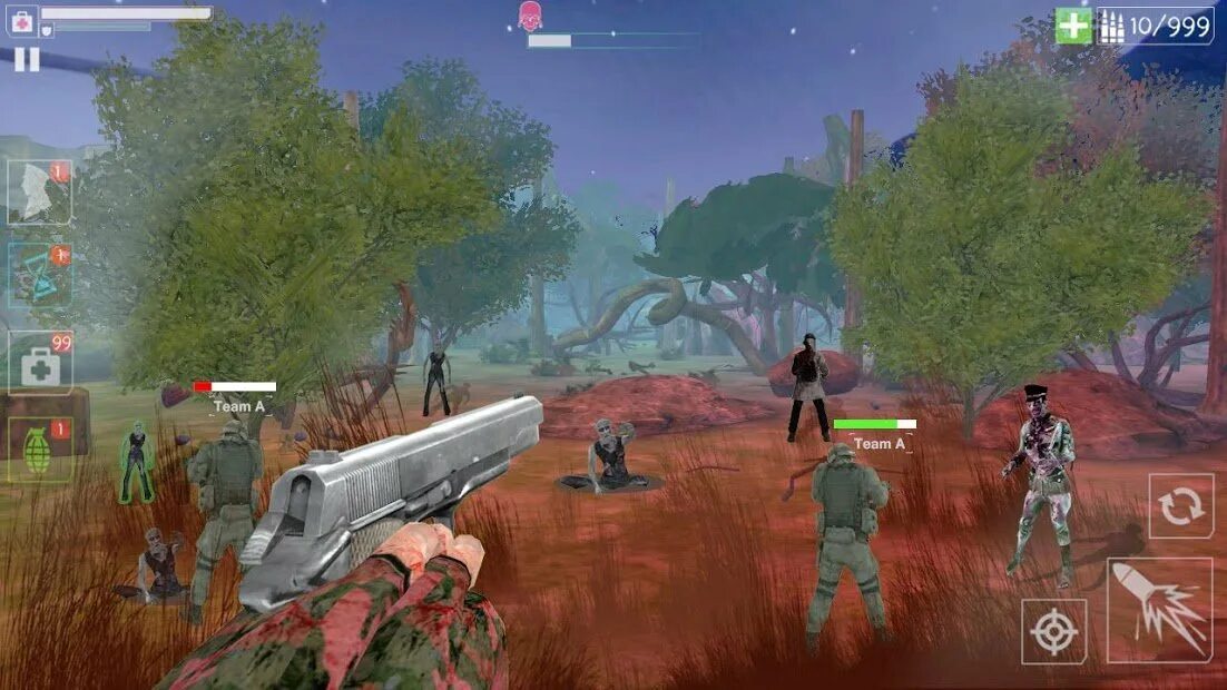 Zombie hunter мод на андроид. Отстреливается от зомби. игра про зомби от третьего лица. игры про зомби на андроид.