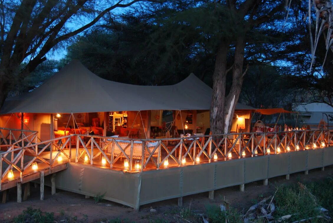 Mess Tent. Elephant camp