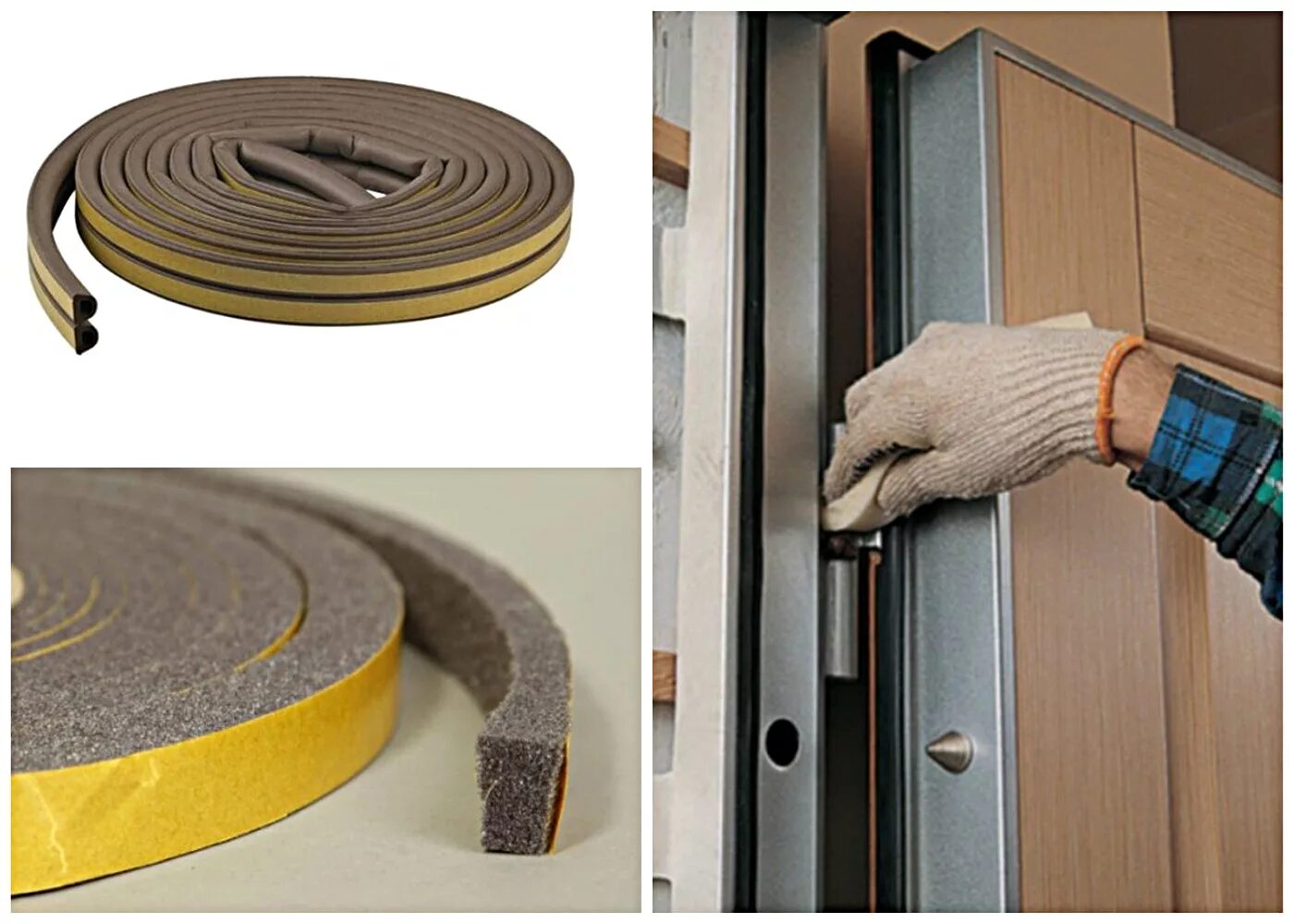 Уплотнительная резинка для окон. Герметик для резьбы газового баллона. Уплотнитель для двери входной самоклеющийся. 5. Уплотнитель для входной двери металлической звукоизоляцией.