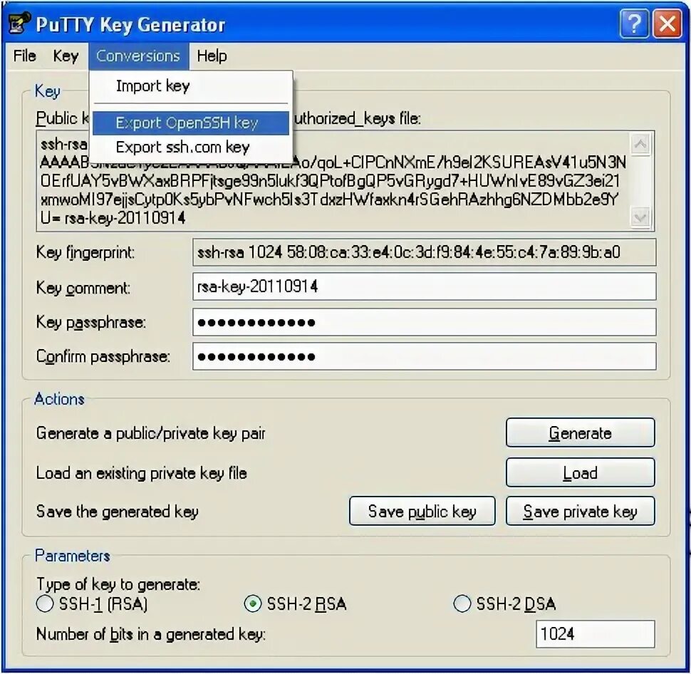 Key file. Key file