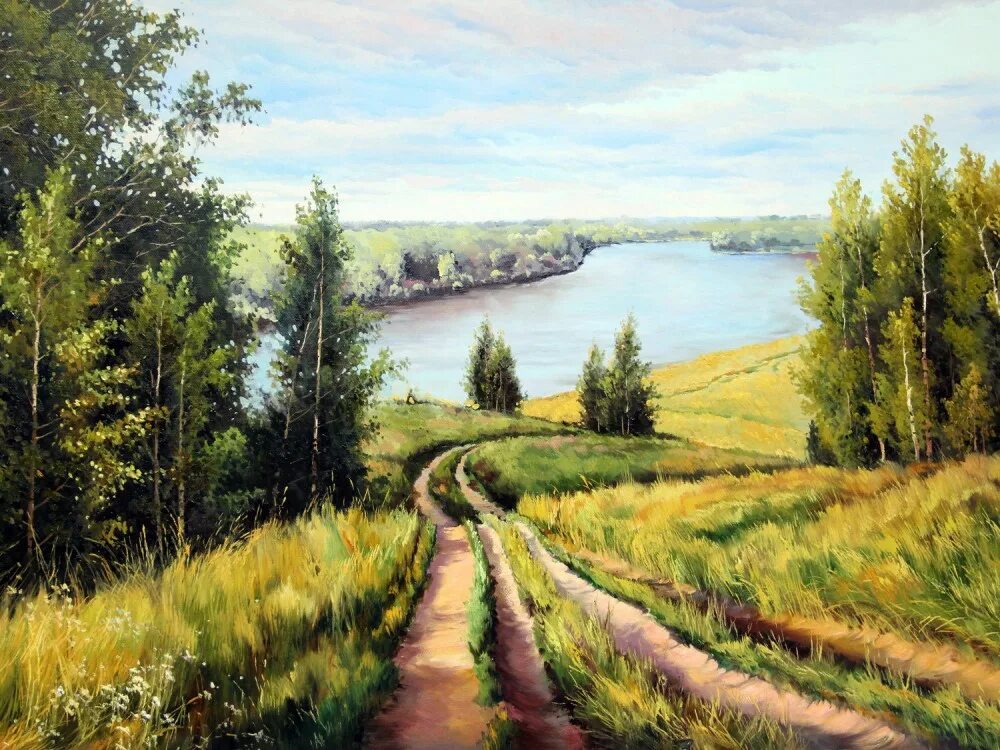 Картины художников берега рек