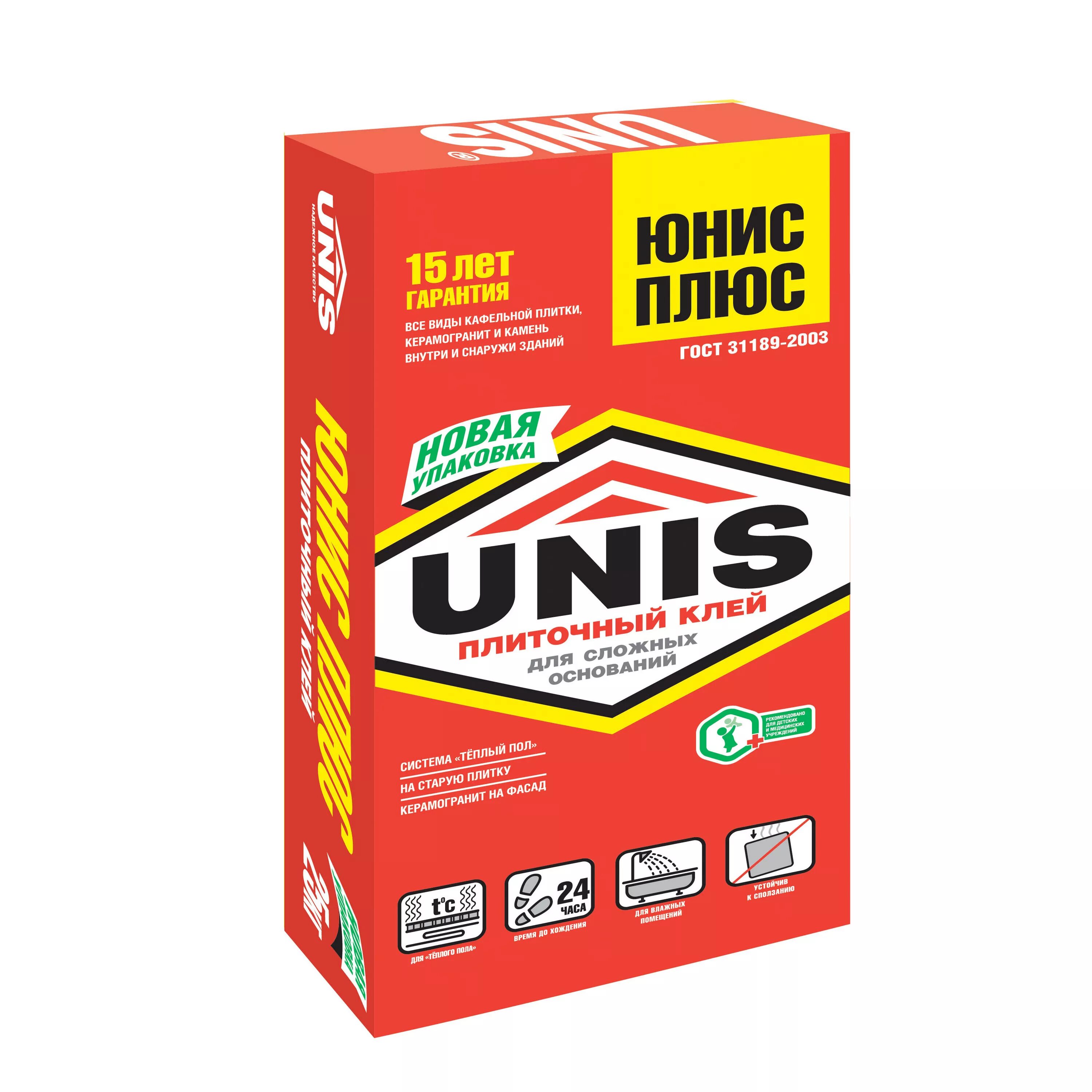 Плиточный клей unis