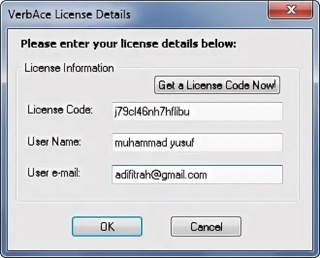 License code