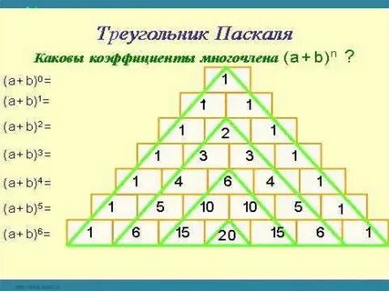 Треугольник паскаля