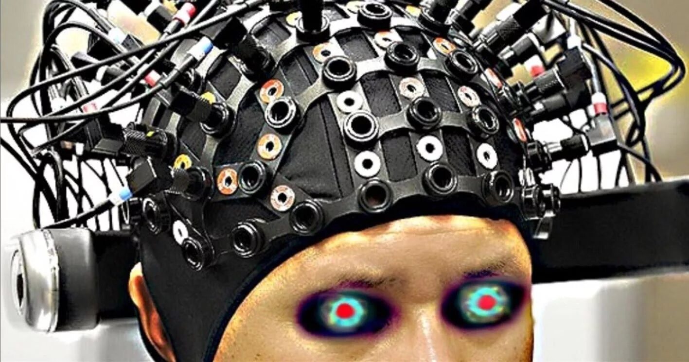 шлем с проводами