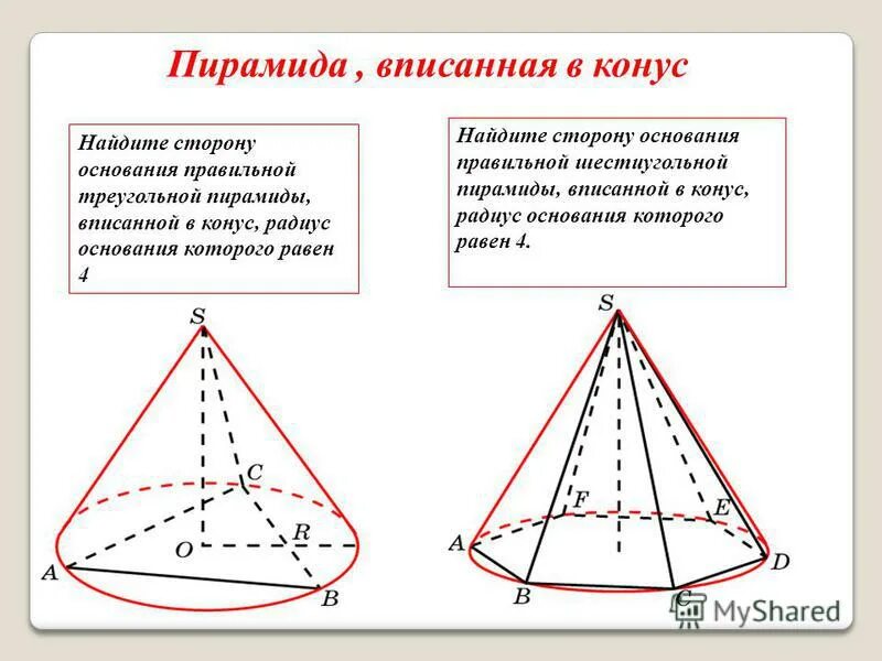 В основание пирамиды можно вписать окружность. В конус вписана правильная четырехугольная пирамида. Конус вписан в треугольную пирамиду. Правильная пирамида вписанная в конус. Конус вписанный в правильную треугольную пирамиду.
