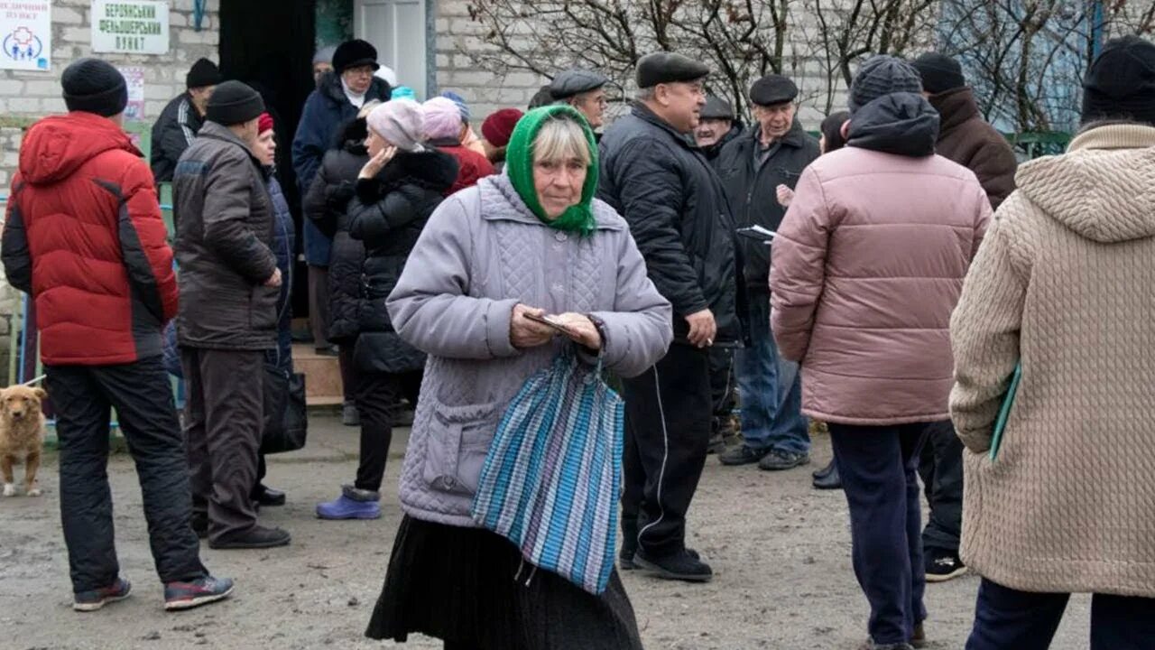Нищета пенсионеров Украины.
