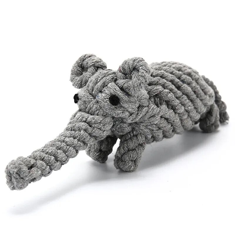 Elephant pet. Dog bite Cotton Toy.