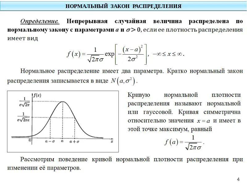 Вид плотности нормального распределения. Плотность нормальной случайной величины. плотность распределения случайной величины нормального закона. график плотности вероятности n 0 1. параметры нормального закона распределения случайной величины.
