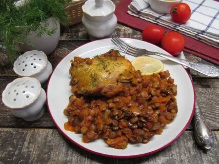 Курица с красной чечевицей рецепт