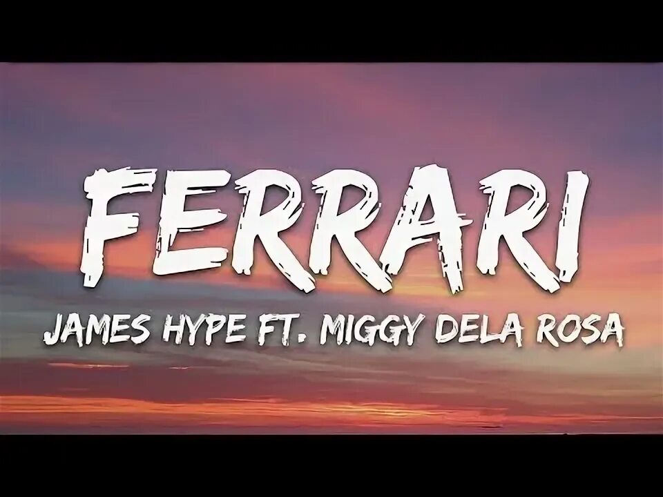 James hype ferrari