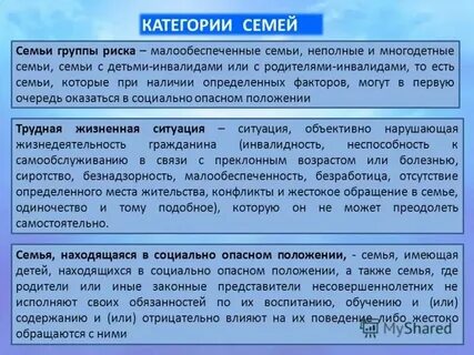 Лица находящиеся в социально опасном положении