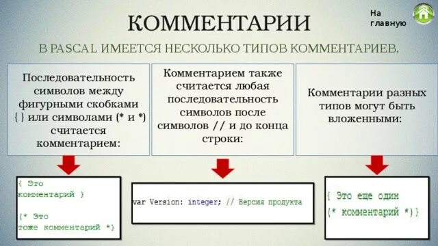 Программа примечание