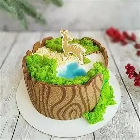 Бисквитный мох для декора кулича