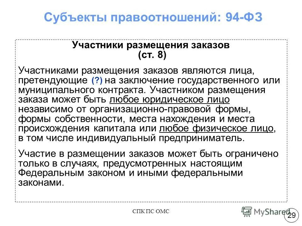 федеральным законом 94. федеральным законом 94. федеральным законом 94. информация о конкурсанте для размещения. гос контракты обеспечивающие гос нужды.