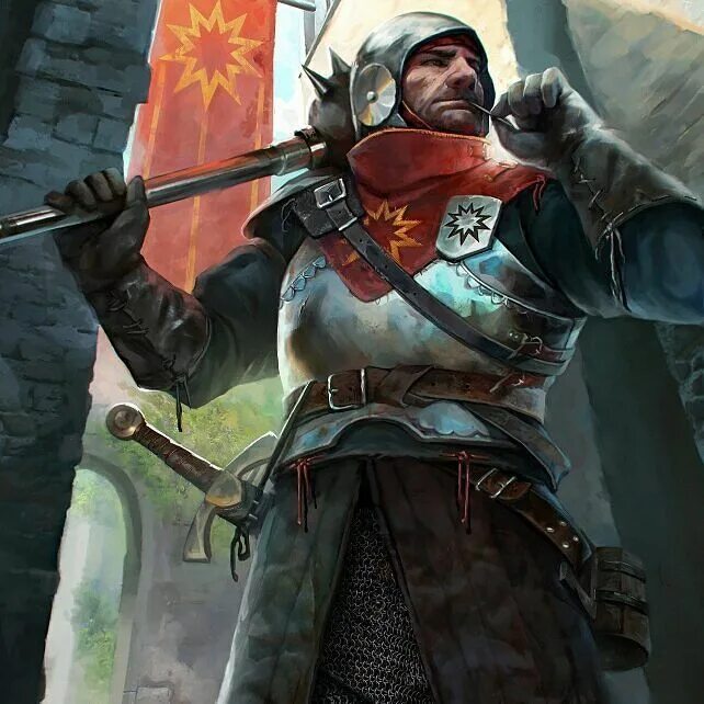 A rogue guard in a medieval
