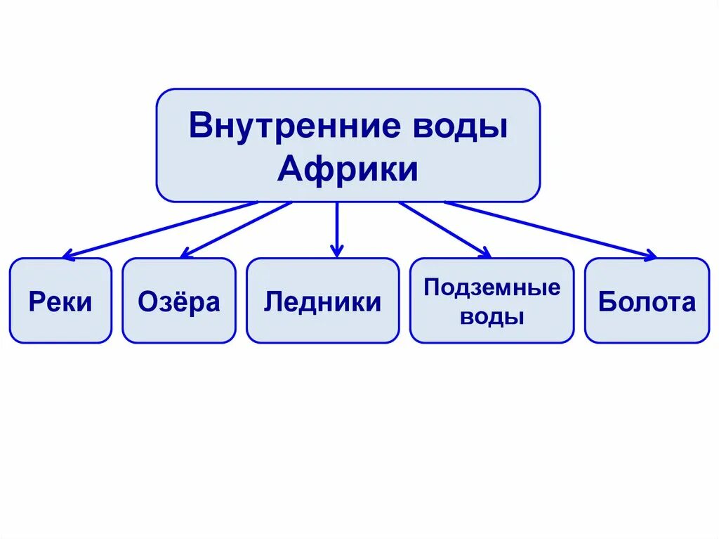 Внутренние воды. Внутренние воды Африки схема. Внутренние воды Африки 7 класс. Внутренние воды Африки подземные. Особенности питания внутренних вод