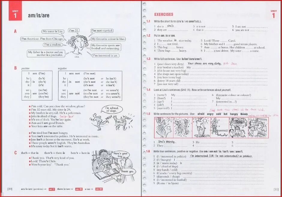 Keys to exercises. Essential Grammar in use Unit 1. Raymond Murphy 1. Английский рабочая тетрадь Мерфи. Murphy English Grammar ответы.