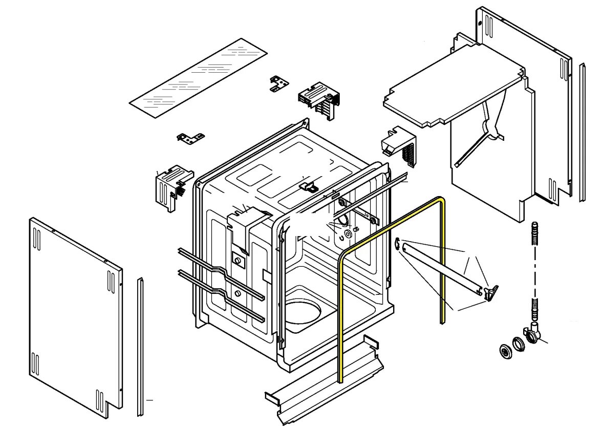Детали посудомоечной машины. ПММ посудомоечная машина Bosch схема. Уплотнитель двери посудомоечной машины Bosch sps40e42ru. Крепление двери посудомоечной машины Bosch. Крепеж для дверцы посудомоечной машины Сименс se66t373eu.
