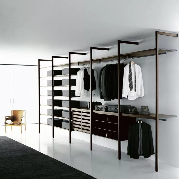 industrial_loft style bedrooms Interiores de quarto, Sala de design, Armario qua