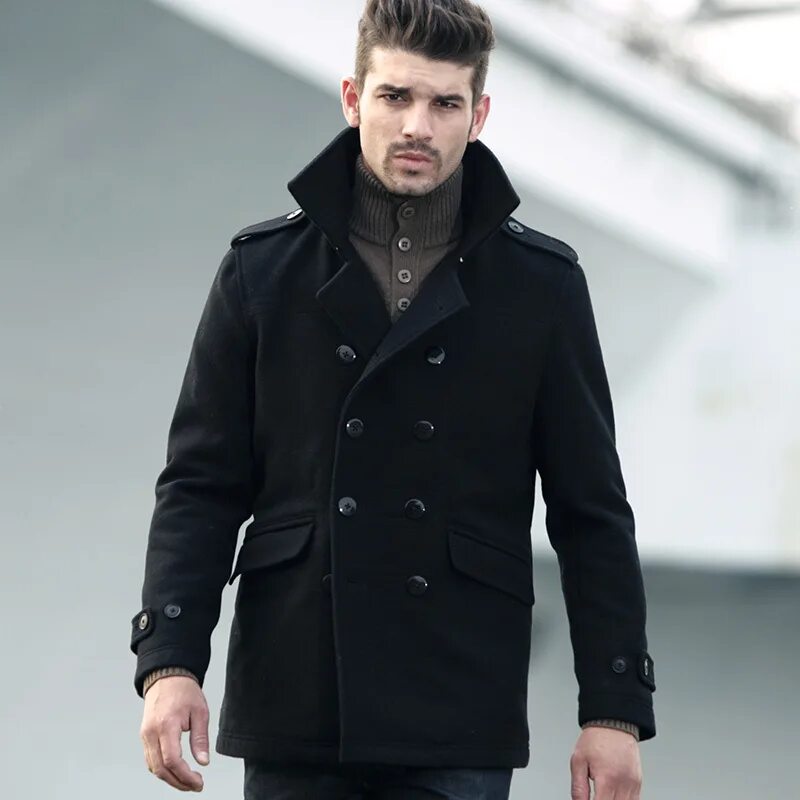 Купить черное пальто мужское. Пальто мужское. Пальто мужское зимнее. Плащ с воротником мужской. Пальто мужское зимнее короткое.
