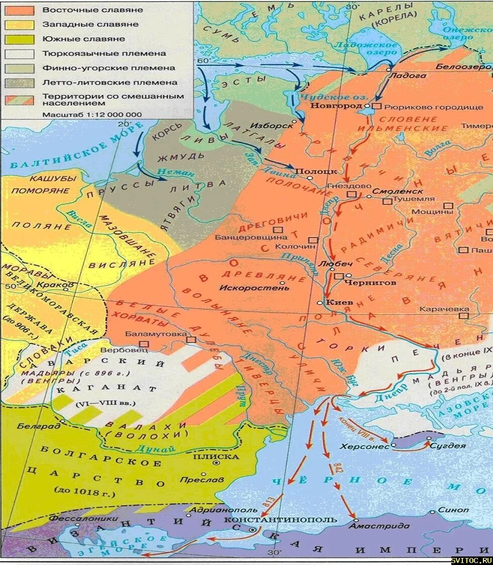 Восточные славяне в 7 8 веках