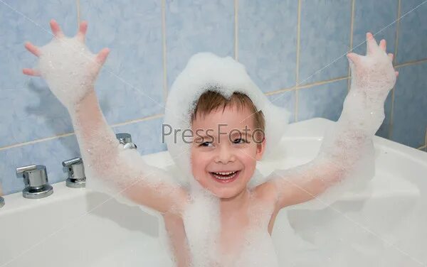 Baby Boy Taking Bath Image & Photo (Free Trial) Bigstock