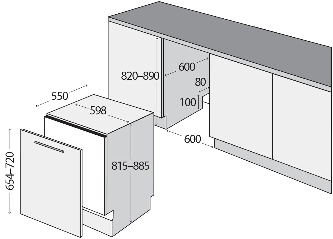 Посудомоечная машина 45 см встраиваемая габариты. Посудомоечная машина 600 схема встраивания. Размер посудомоечной машины 45 см для встраивания габариты. Габариты посудомоечной машины встраиваемой 45.