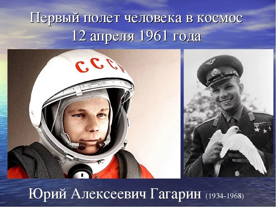 Сколько лет прошло с полета гагарина. 12 Апреля 1961 года, полет Юрия Алексеевича Гагарина. 1961 Первый полет человека в космос.