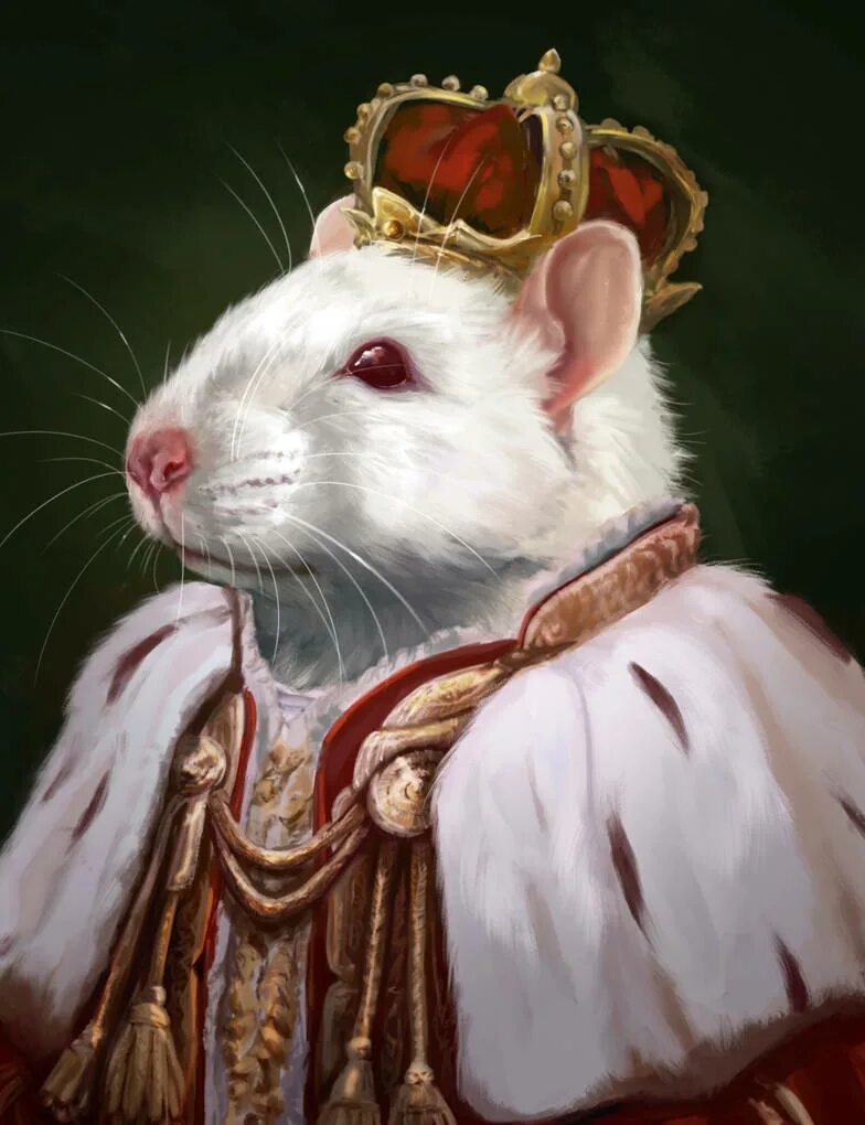"The rat king" - image created in Shedevrum