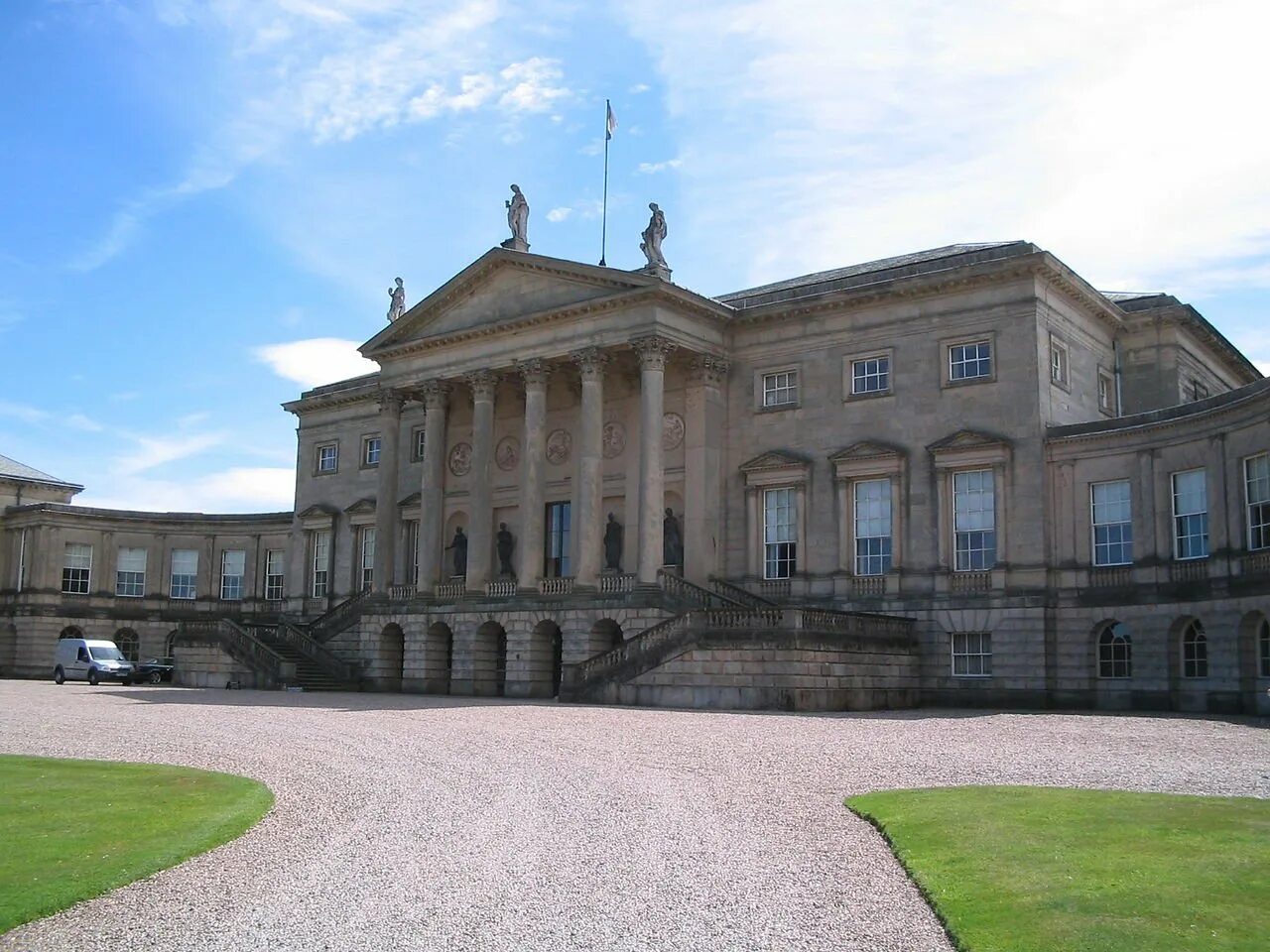 Дворцы классицизма. Кедлстон-Холл Англия. Замок Кедлстон Холл (1765-1770).