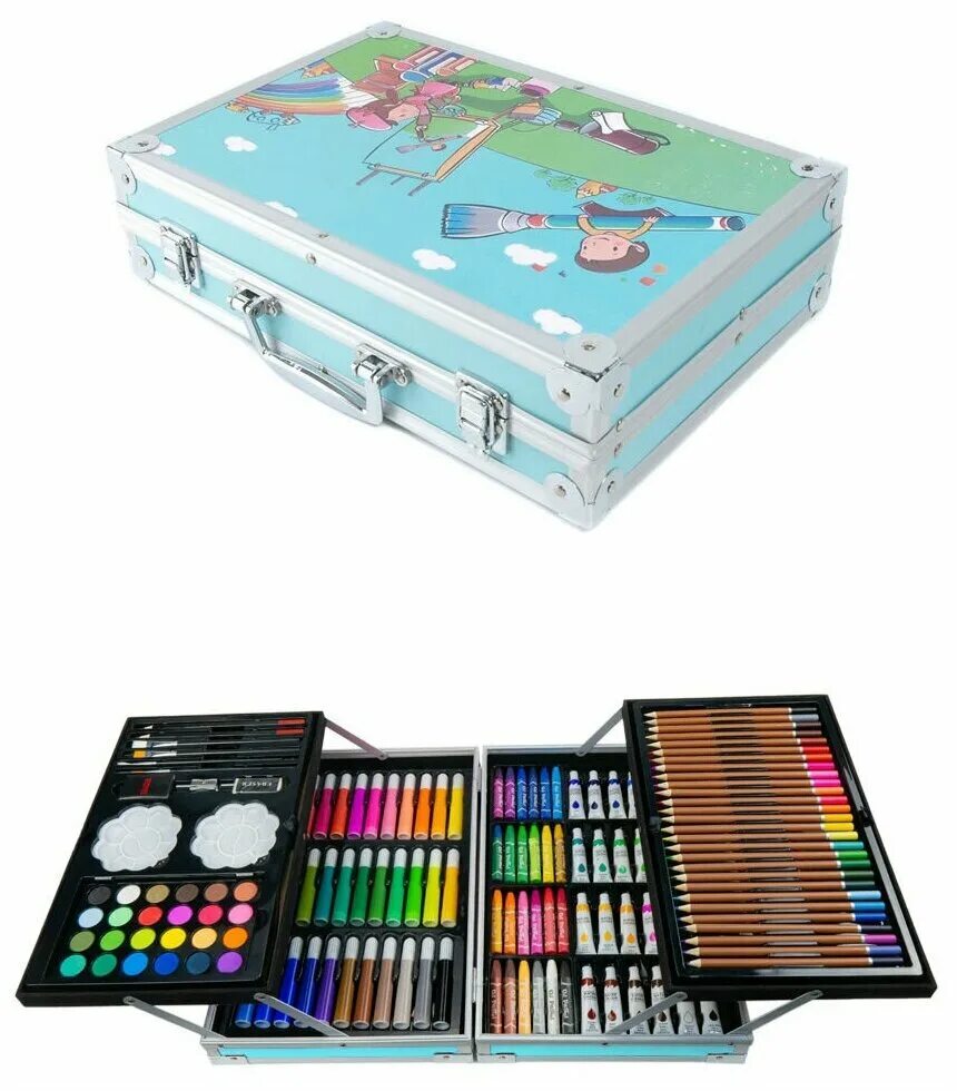 набор для рисования 145 предметов в чемоданчике