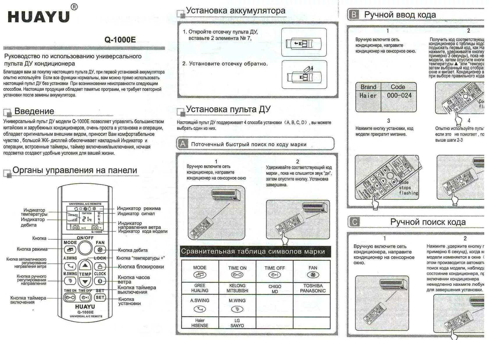 Как настроить сплит универсальный пульт. Универсальный пульт для сплит системы q-1000e. Пульт для кондиционера Huayu q-1000e коды. Таблица кодов для универсальных пультов для кондиционеров Huayu q-1000e. Универсальный пульт для кондиционера Huayu q-1000e коды.