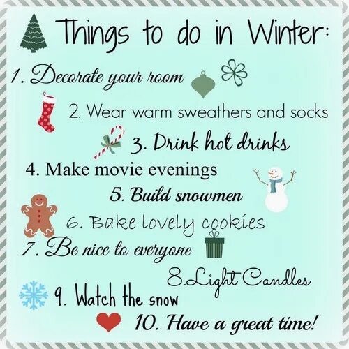 Things to do in Winter. To do list зимний. To do list на новый год. Things to do. That s a thing to do