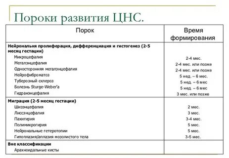 Врожденный порок нервной системы