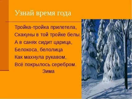 Могут ли встретиться времена года
